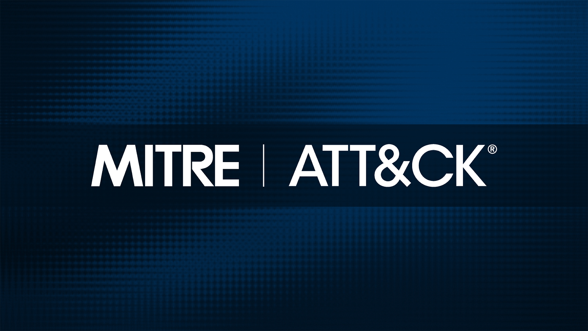 MITRE ATT&CK logo on a blue abstract background