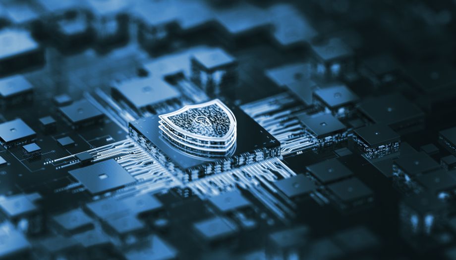 A shield representing network security